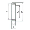 Stainless steel milk coupling | Blind nut incl. chain